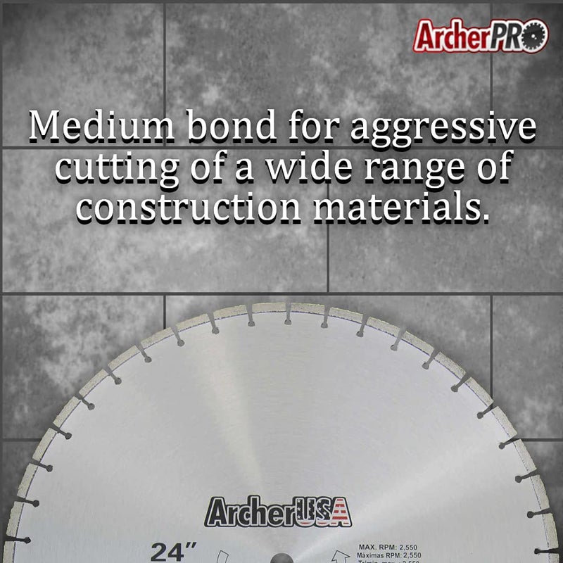 ArcherPro Archer Pro 18" in. General Purpose Diamond Saw Blades for Fast Cutting Concrete, Stone, Masonry, Pavers, Bricks, Blocks - Image 4